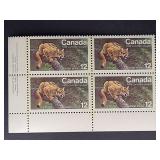 Canada Stamps 1977 Eastern Cougar 12ï¿½ Block PB