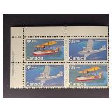 Canada Stamps 1979 Aircraft-Flying Boats 35ï¿½ Block