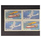 Canada Stamps 1979 Aircraft-Flying Boats Block