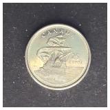 Canada Coin 2004 25c Anniversary St. Croix Ship