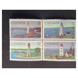 Canada Stamps 1984 Canadian Lighthouses Block