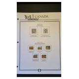 Canada  P Stamps 2016  on Album Page