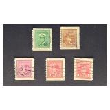 Canada Stamps 1942 King George VI War Issue Coils