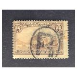 Canada Stamp 1908 Quebec Tercentenary 20c