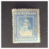 Newfoundland Stamp 1941  Princess Elizabeth 4ï¿½