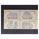 Canada Stamps 1977 Sailing Vessels Block