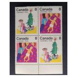 Canada Stamp 1975 Christmas: Child & Family Block