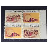 Canada Stamp 1975 Artifacts & Dance 8ï¿½ Block