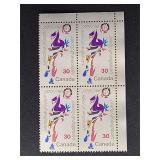 Canada Stamps 1982 Terry Fox 30c Block