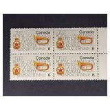 Canada Stamp 1975 Legion Emblem and Bugle 8ï¿½ Block