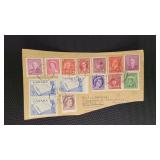 Canada Stamps Lot - Victoria BC to Montreal QC