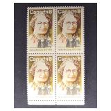 Canada Stamp 1973 Nellie McClung Block