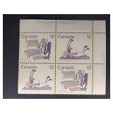 Canada Stamps 1977 Inuit Hunting 12ï¿½ Block PB