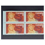 Canada Stamps 1972 Frontenac 8ï¿½ Block