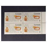 Canada Stamp 1975 Legion Emblem and Bugle 8ï¿½ Block