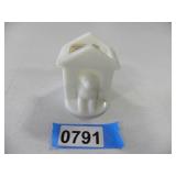 Westmorland Dog House Match Holder Milk Glass