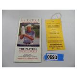 PGA Golf Players Championship Pass + book