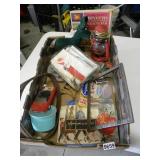 Box of Vintage and Collectible Items Christmas