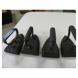 4 Old Cast Sad Irons