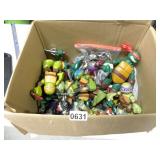 Box of Ninja Turtle Toys