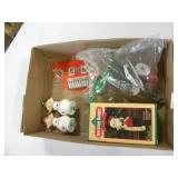 Vintage Christmas and Salt and Pepper Shakers