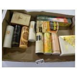 Flat of Vintage Bath Powders