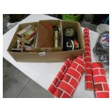 Vintage model Toy Train Box lot Houses etc