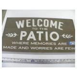 Welcome to the Patio Sign or Lanai