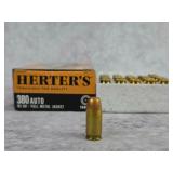Herter's .380 Auto 95gr FMJ (22 Rounds)