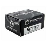 Scorpion 9MM 124 GR JHP ( 200 RDS )