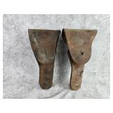 (2) US M1916 Leather 1911 Military Holsters