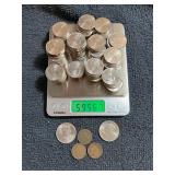 LOT, APPROX 105 COINS - NICKELS, INDIAN HEAD AND S