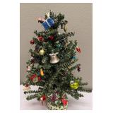 TableTop Miniature Artificial Tree W/ Ornaments (2