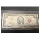 Series 1963 $2 Two Dollar Bill Red Sea