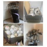 COMES w/ GOLF BAG, GOLF CLUBS, GOLF BALLS, & SHOES