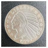 1/4 Troy Oz. Indian Head Eagle Pattern Silver Roun