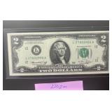 1976 $2 Dollar Bill Low Serial Numbers - Excellent