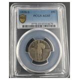 1928-S Standing Liberty Quarter PCGS AG03