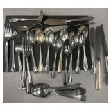 Approximately 25 Vintage Silverware Flatware