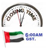 UAE, DUBAI - AUCTION CLOSING TIME - 6:00AM (12-14
