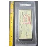 PSA/DNA Floyd Patterson Signed Check Heavyweight