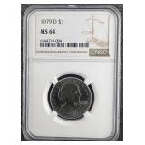 1979 D Dollar Susan B. Anthony NGC MS-64