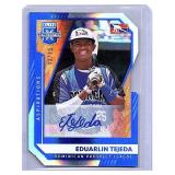 2021 Auto Eduarlin Tejeda Panini Elite Blue  #193