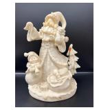 Santa and Snowman Plastic Figurine (2