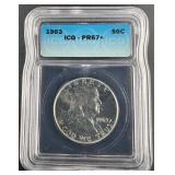 1963 Franklin Half Dollar - Silver ICG-PR67+
