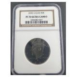 2003-S CLAD NGC PF 70 ULTRA CAMEO KENNEDY HALF $