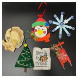 Lot (6) Handmade Ornaments (4