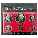 Lot, (6) 1973 U.S Mint Proof Set coin