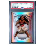 2024 MOANA TOPPS CHROME DISNEY REFRACTOR  PSA 9