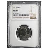 1979 D Dollar Susan B. Anthony NGC MS-64